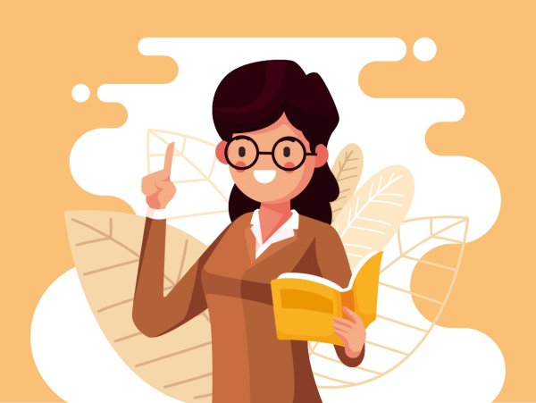 Учитель английского иллюстрация