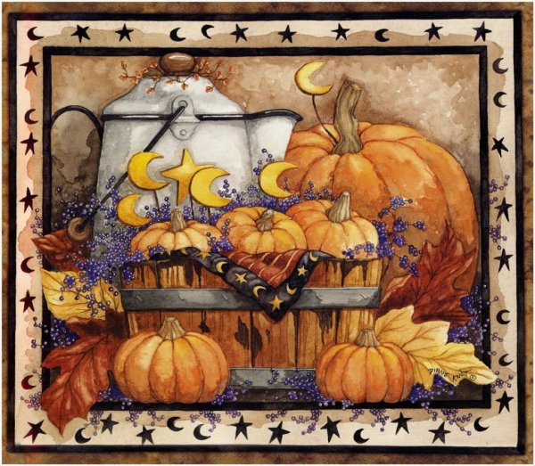 Тыквы для декупажа