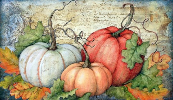 Картинки для декупажа тыква
