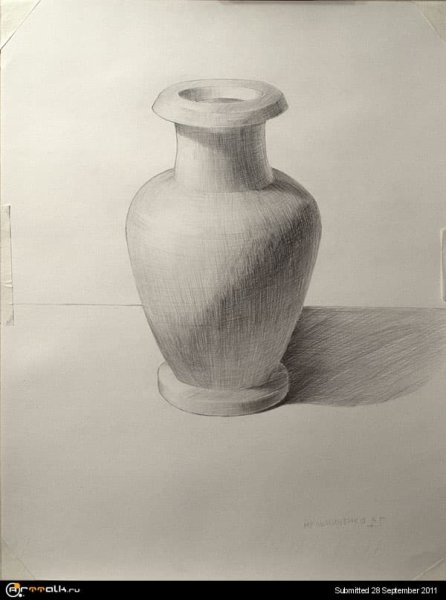 Кувшин карандашом