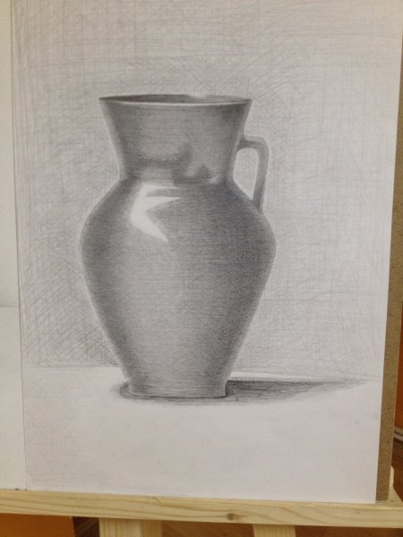 Натюрморт углем лицей МАХЛ рах