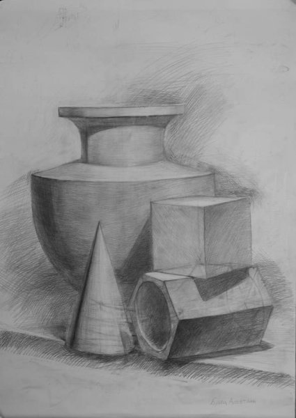 Гипсовая ваза Академический рисунок