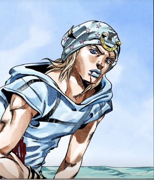 Джонни Джостар на коляске