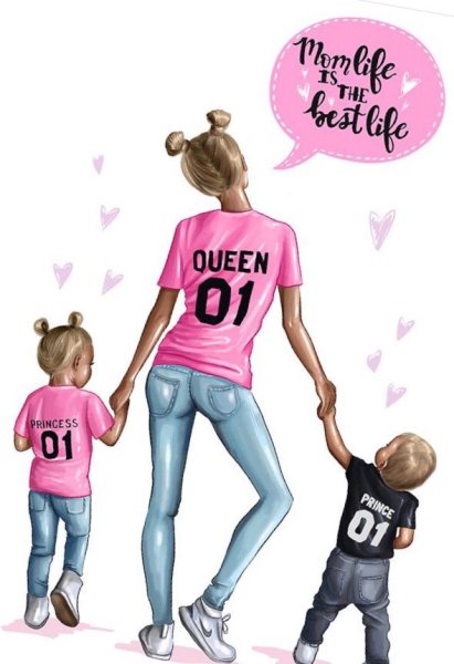 Нарисовать девушку ребенку