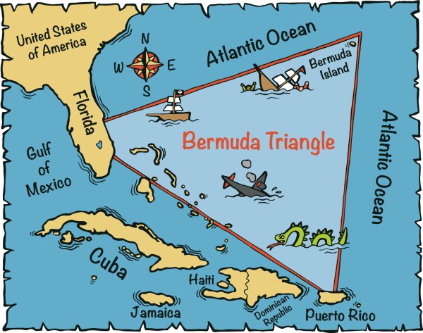 Бермуды треугольник карта