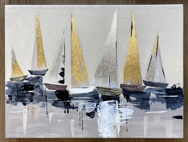 Жиляев акрил парусник интерьерная картина