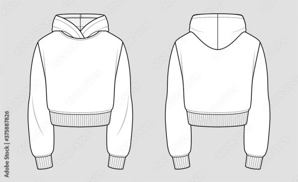 Технический эскиз толстовки