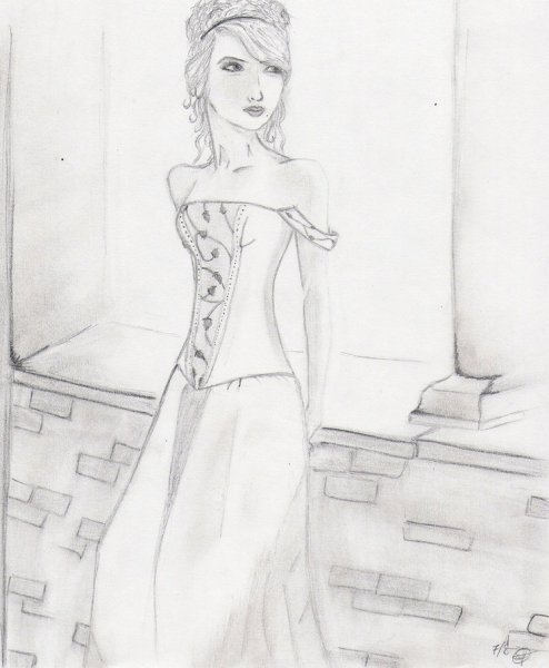 Джульетта рисунок карандашом