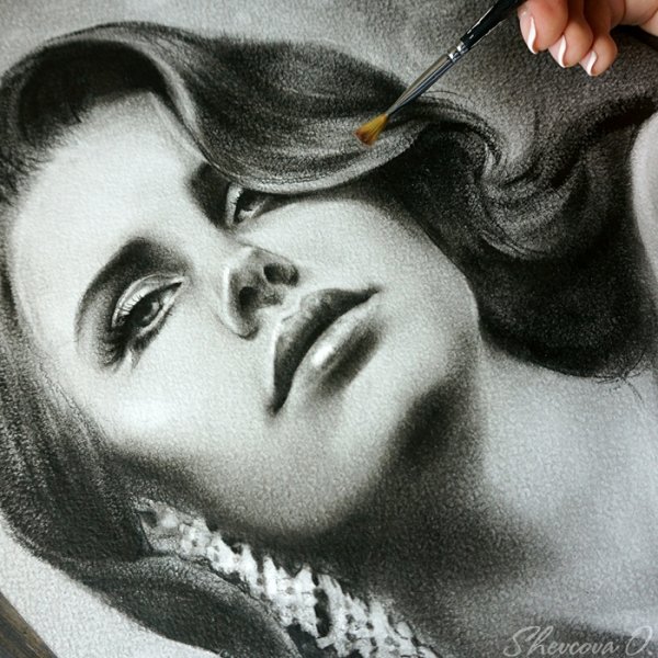 Сухая кисть техника рисования