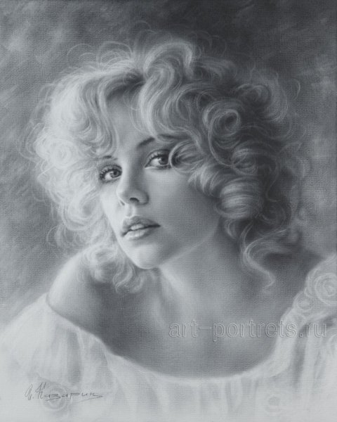 Портреты сухая кисть Игорь Казарин