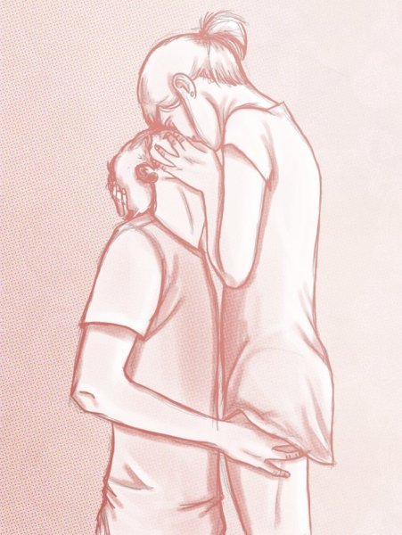 Объятия рисунок