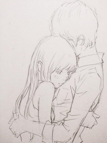 Обнимашки карандашом