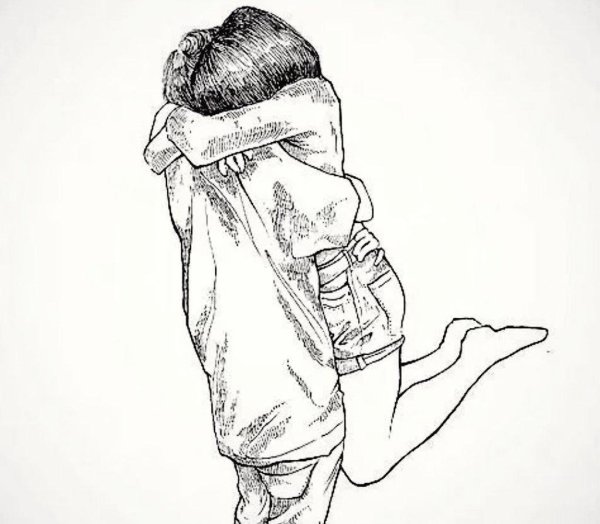 Рисунки для срисовки парень и девушка