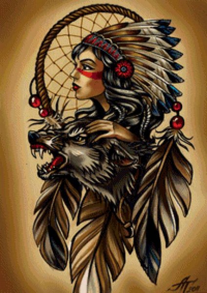 Волк Ловец снов индейцы