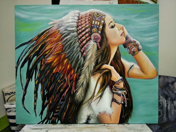 Индейские мотивы в живописи