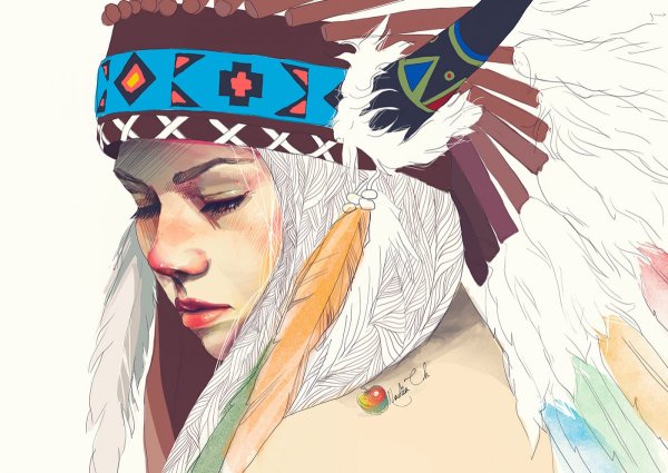 Портрет индейца