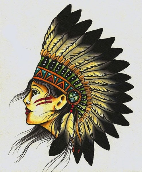 Тату индейцев Апачи