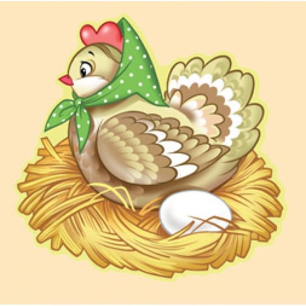 Раскраска по сказке Курочка Ряба для детей