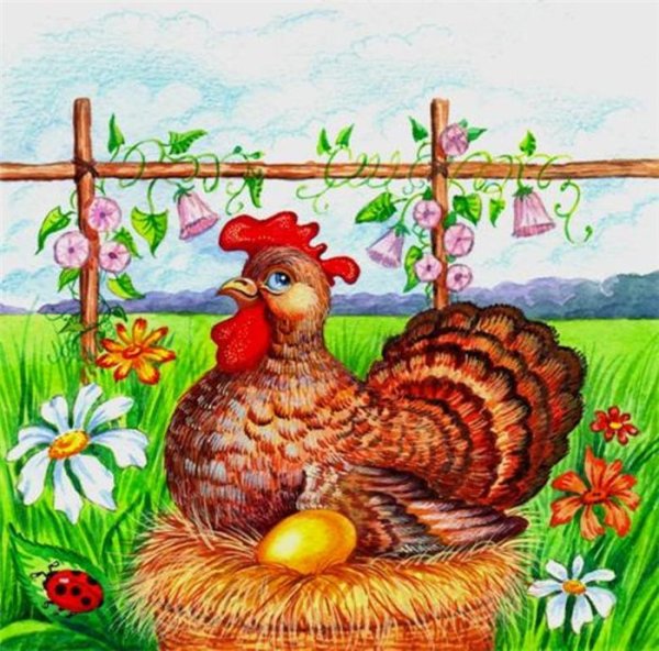 Сказочные персонажи Курочка Ряба