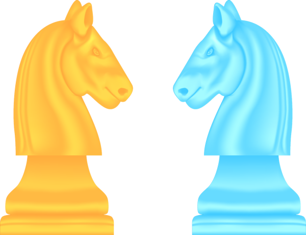 Шахматный конь раскраска