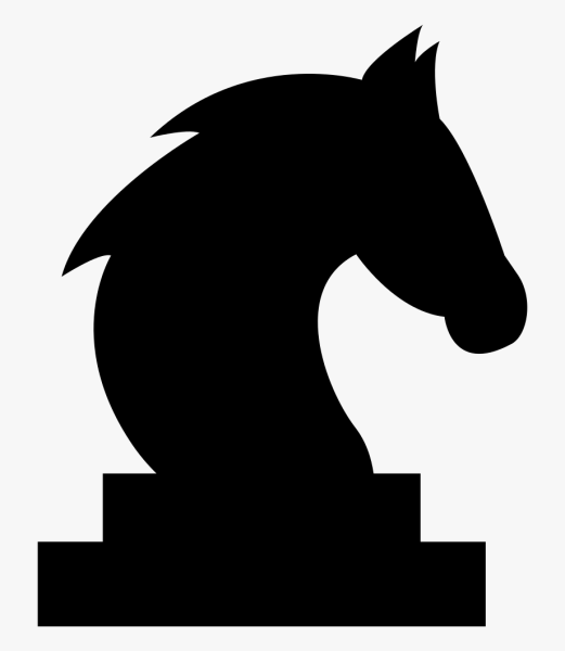 Шахматная фигура конь вектор