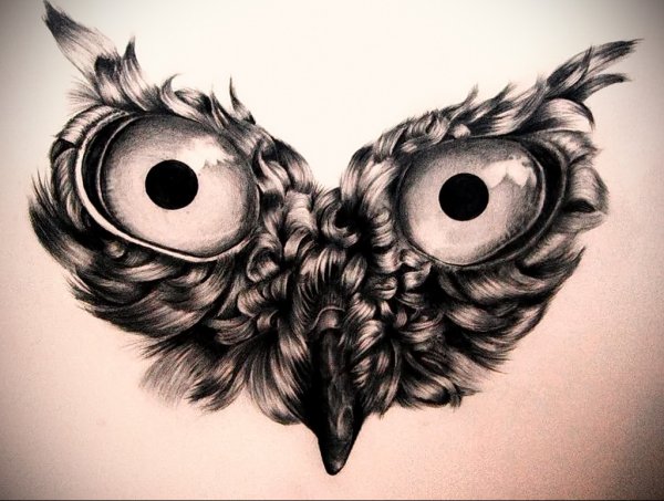 Глаза Совы тату эскиз