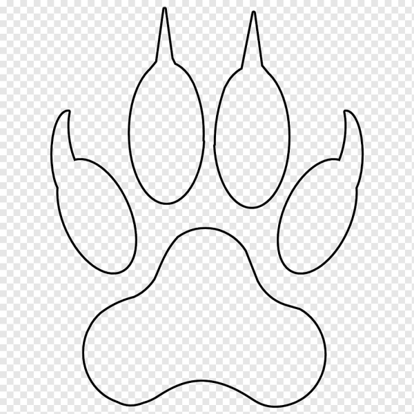 Лапка раскраска