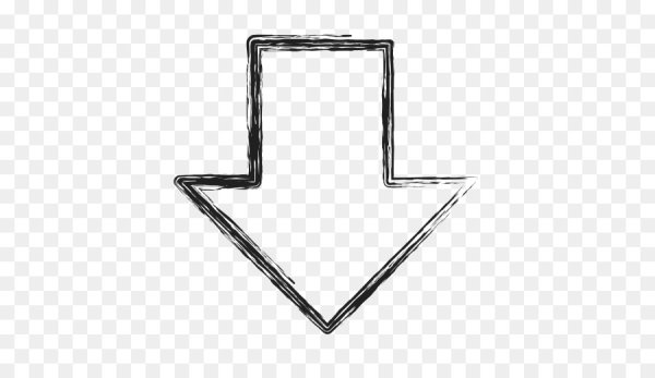 Стрелочка вниз красивая