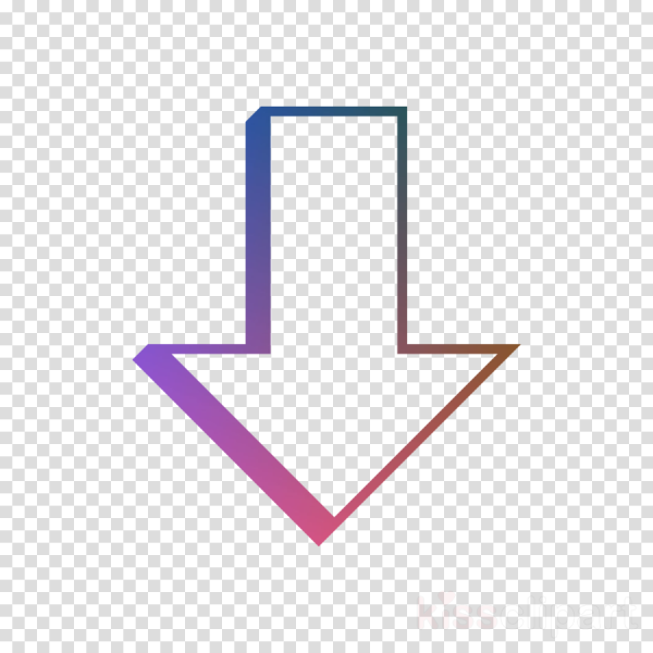 Стрелочка вниз без фона