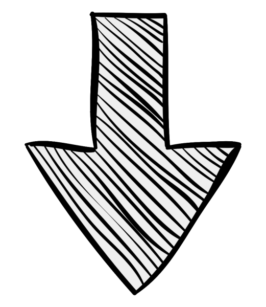 Красивая стрелка вниз