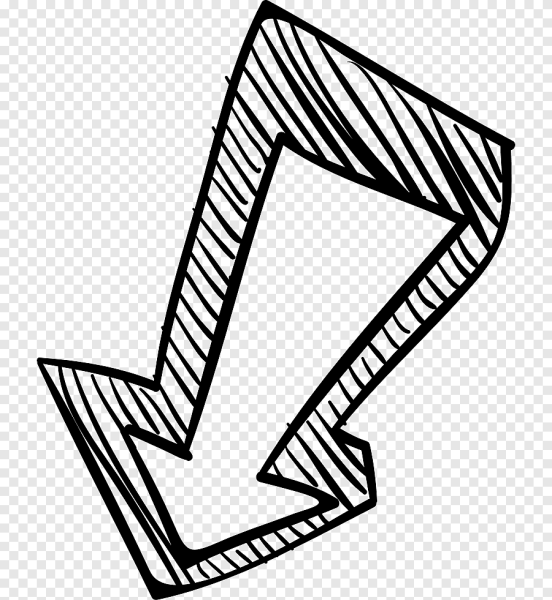 Стрелочка карандашом