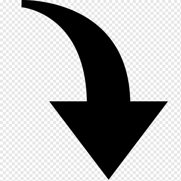 Черная стрелка вниз