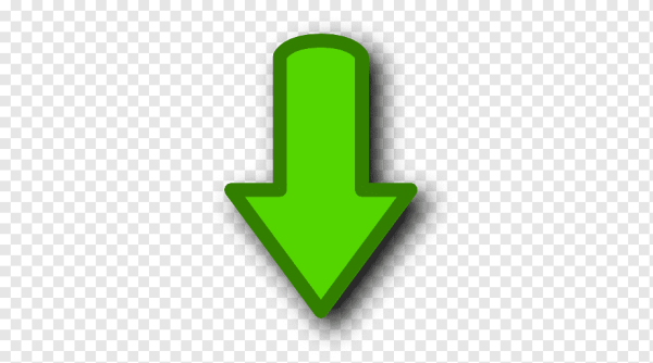 Стрелки вниз на прозрачном фоне