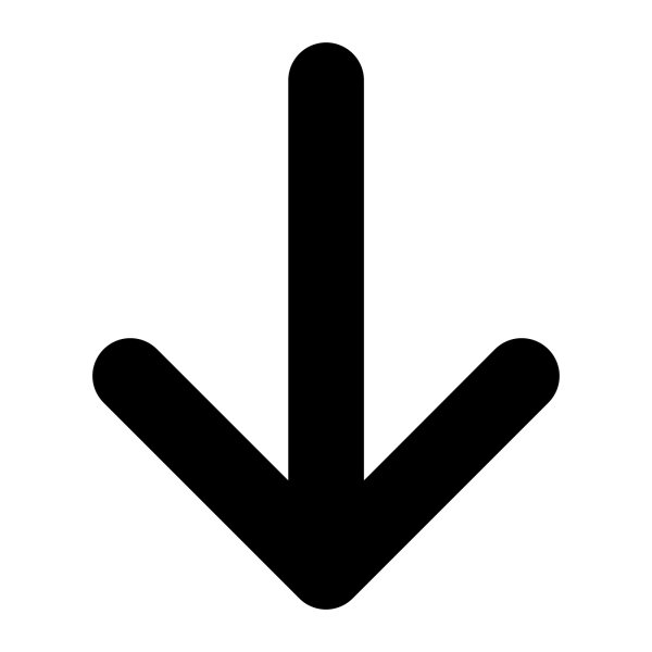 Черная стрелка вниз