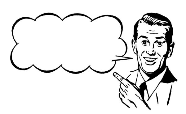 Человек говорит