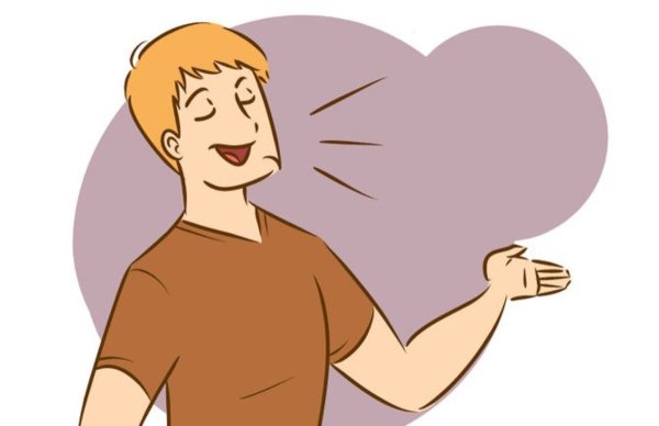 Человек говорит