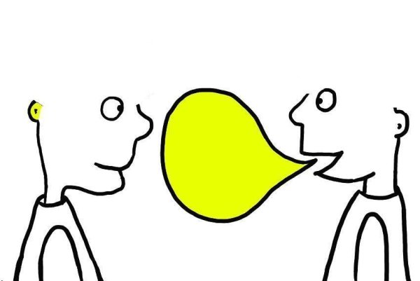 Разговор нарисованных человечков