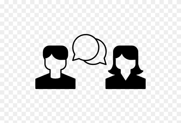 Человек говорит значок