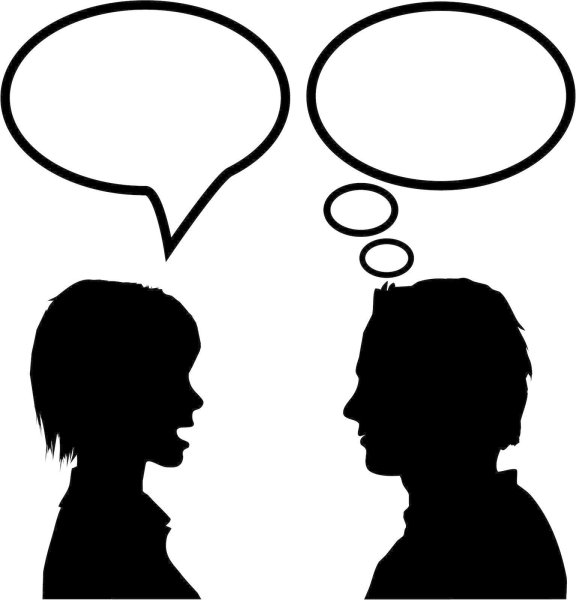 Человек говорит