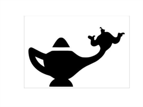 Лампа Аладдина с дымом