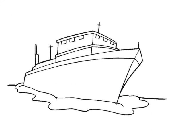 Пароход раскраска для детей