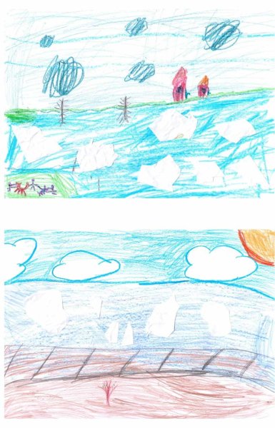 Ледоход рисунок 3 класс