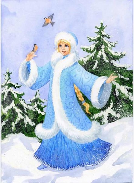 Снегурочка из мультфильма