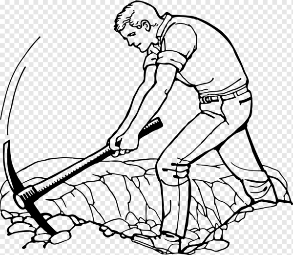 Копать раскраска