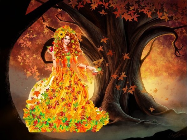 Фея осени картины