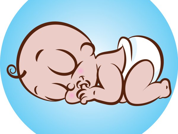 Раскраска младенец