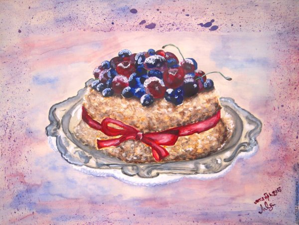 Торт Наполеон в живописи