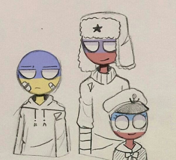 Countryhumans Россия и Украина комиксы Крым