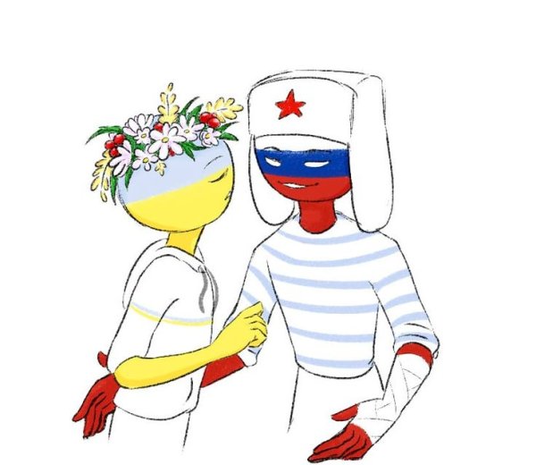 Россия в виде человека