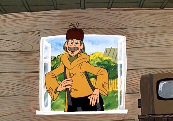 Трое из Простоквашино мультфильм 1978 Печкин